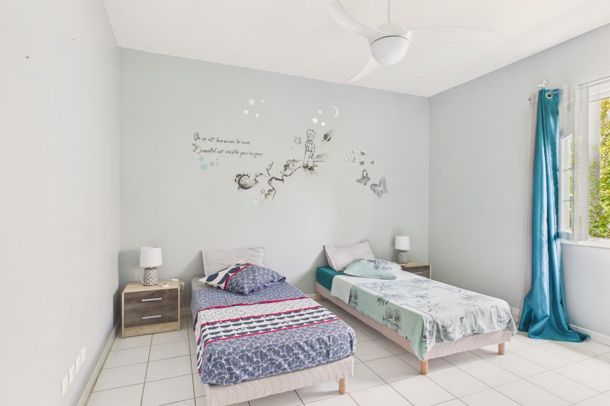 location villa 6 personnes  - chambre 3 2 lits simples